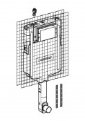 Cassetta da incasso Geberit Sigma8, 6 e 3 l (max 7,5), con comando frontale isolata contro la condensa - Montaggio e manutenzione senza attrezzi - Allacciamento idrico dall’alto disassato a sin[...]